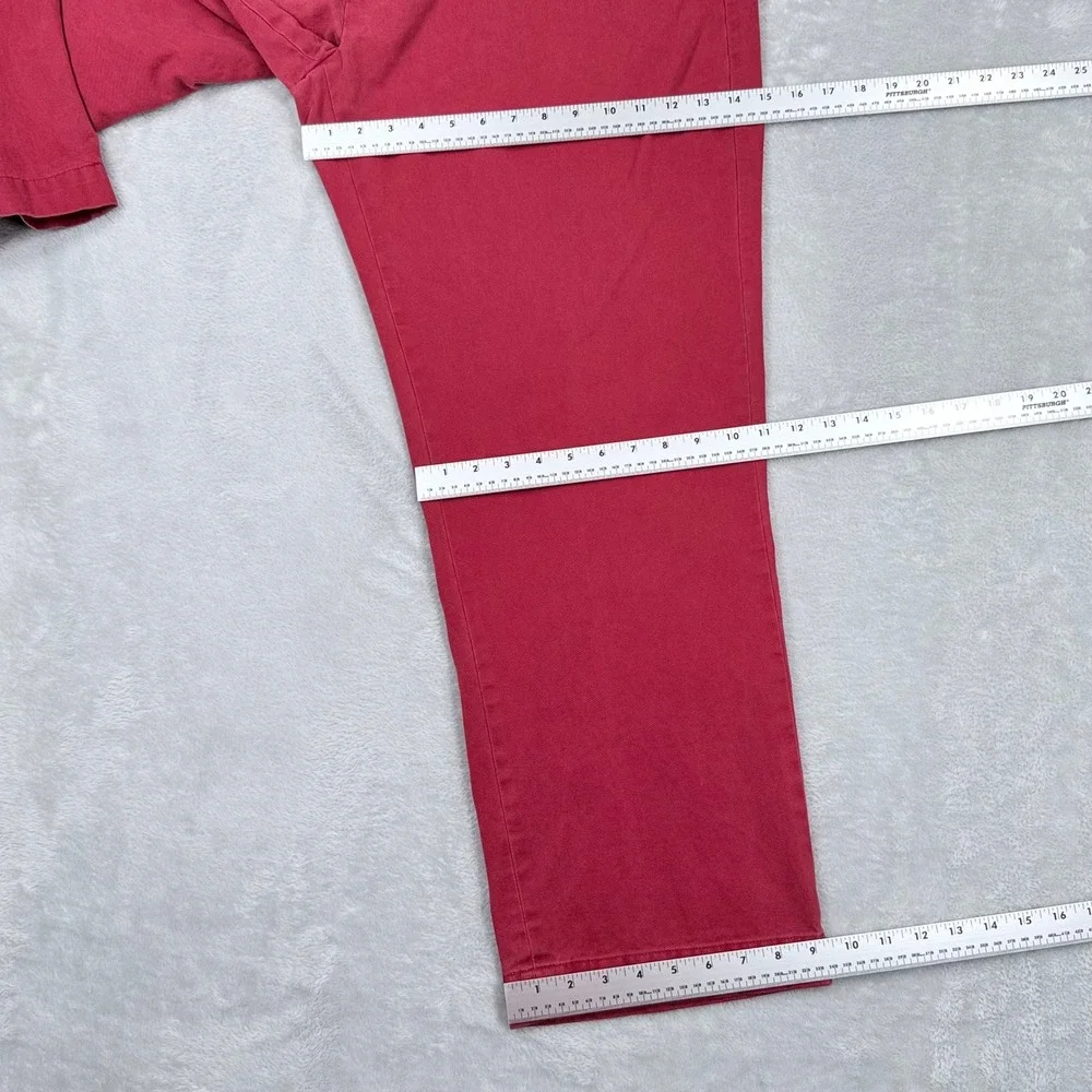 Polo Ralph Lauren Chino Pants 42x30 Mens 44 Red Straight Leg Cotton‎ Khakis Big